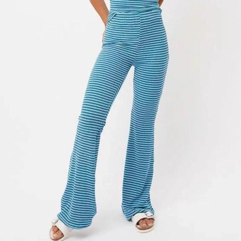 Frankie's Bikinis flared striped beach pants - Picture 1 of 4